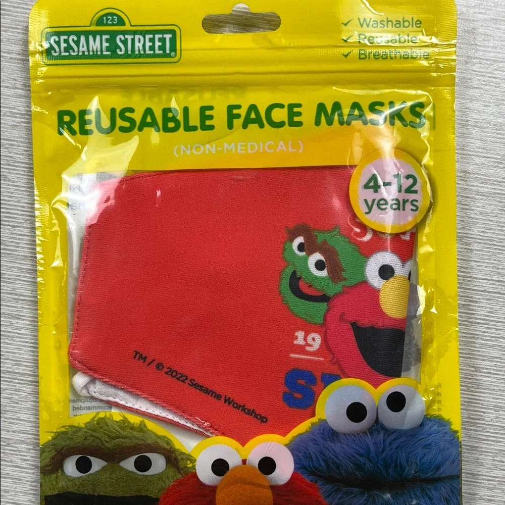 Sesame Street Red Character Kids Face Mask